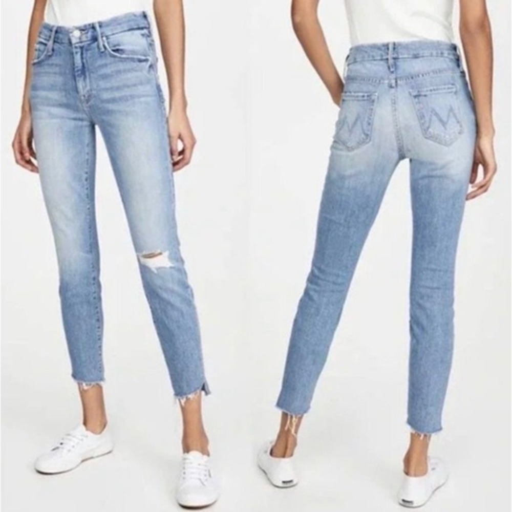 MOTHER The Looker Ankle Step Fray Jeans Women's 28‎ Skinny Secret Sister